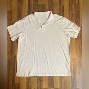 Vineyard Vines Polo White Short Sleeve Casual Whale Logo Mens XL